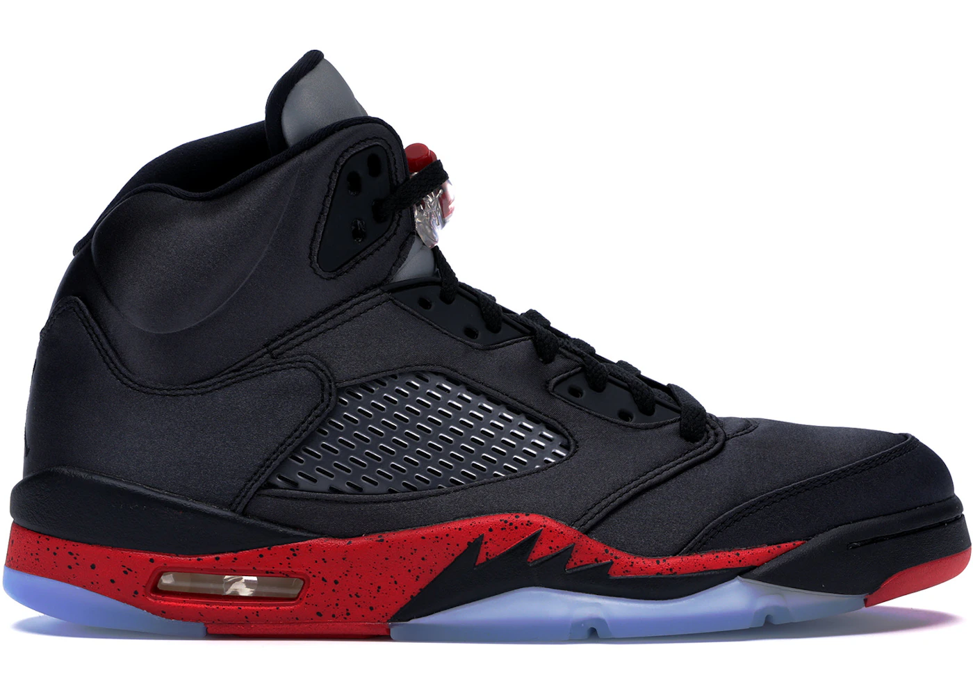 Jordan 5 black satin red Outlet