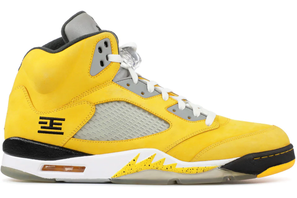 Retro 5 jordans yellow Clearance