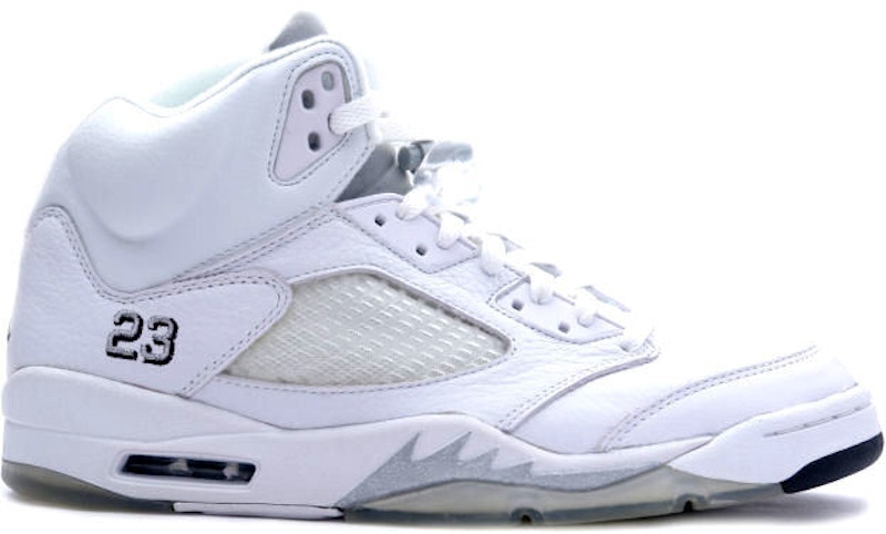 jordan 5 white and grey