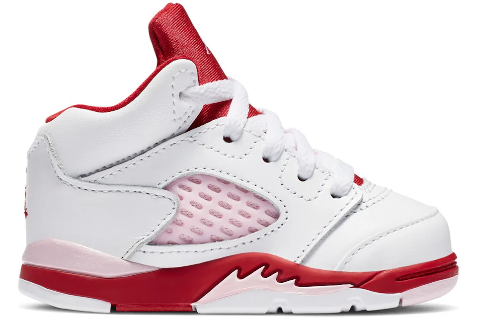 Jordan 5 Retro White Pink Red TD
