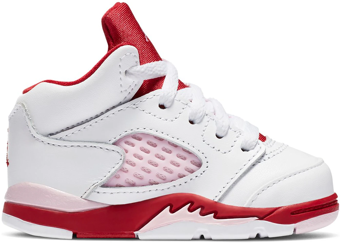 Jordan 5 hot sale pink and white
