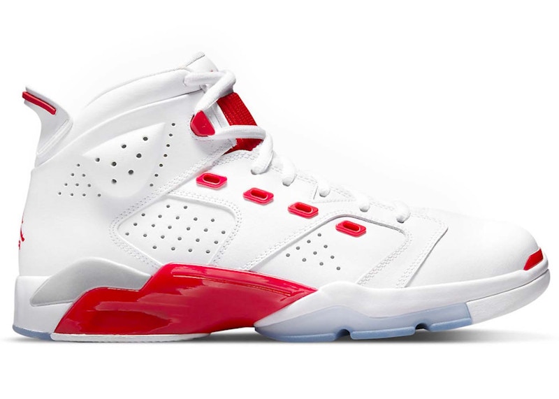 white and red jordans 23