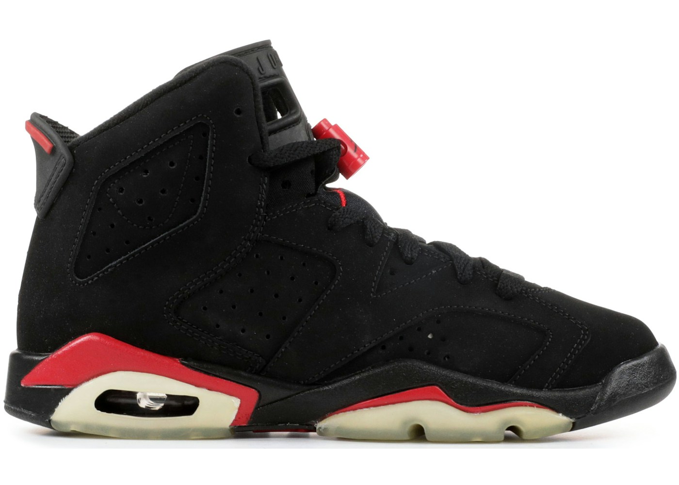 Jordan 6 Retro Black Varsity Red (GS) - 384665-061