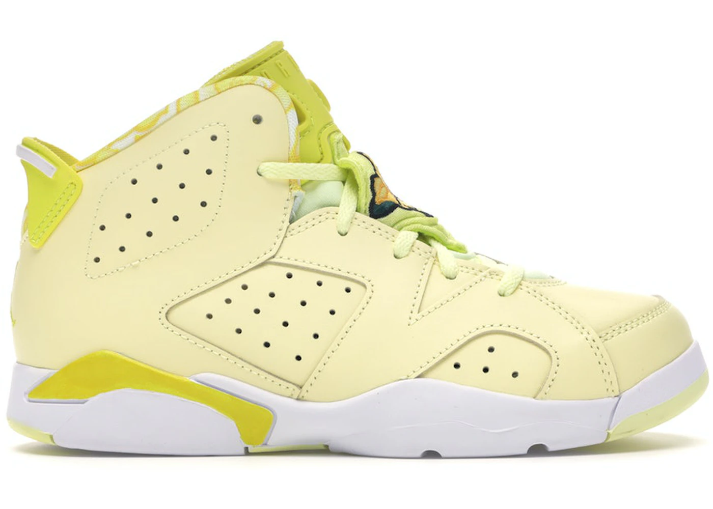 Jordan 6 Retro Dynamic Yellow Floral (PS) Kids' - 543389-800 - US