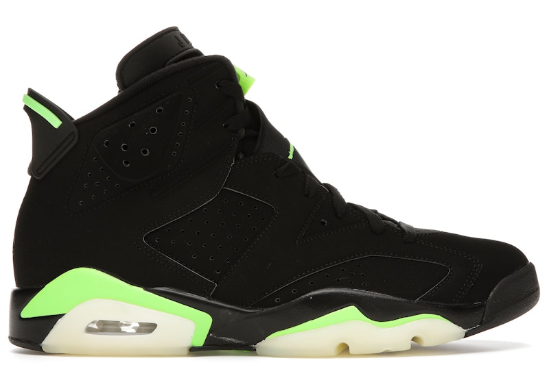 electric green jordan 6 glow in the dark