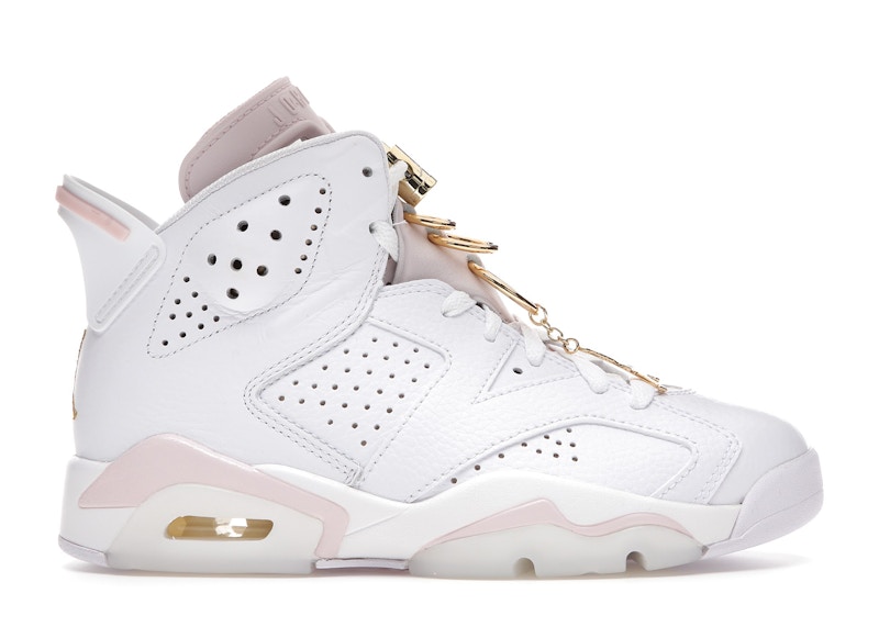 gold white jordan 6