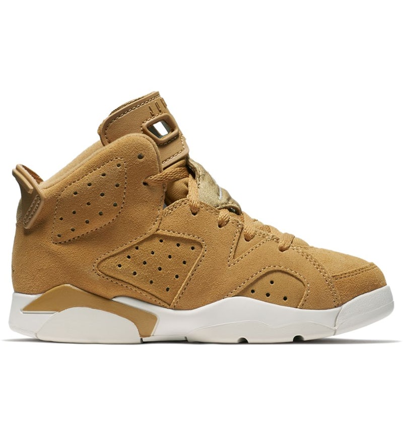 Jordan 6 Retro Golden Harvest para preescolares 384666 705 MX