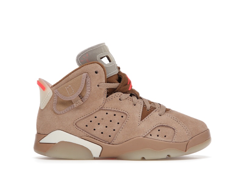 Jordan 6 Retro Travis Scott British Khaki (PS) Kids' - DH0693-200 - US