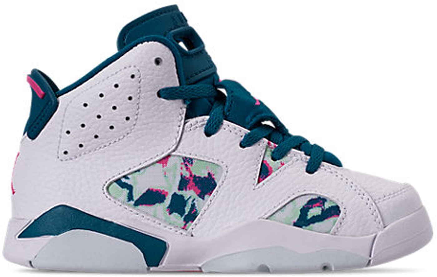 Jordan 6 Retro White Laser Fuchsia Green Abyss Ps 5433 153 Jordan 6 Retro White Laser Fuchsia Green Abyss Ps 5433 153
