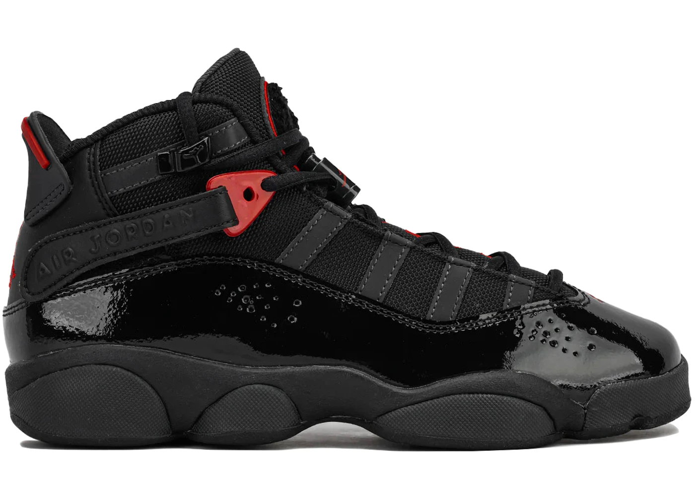 Fire Red Jordan Six Rings Red And Black GS) Air Jordan Rings