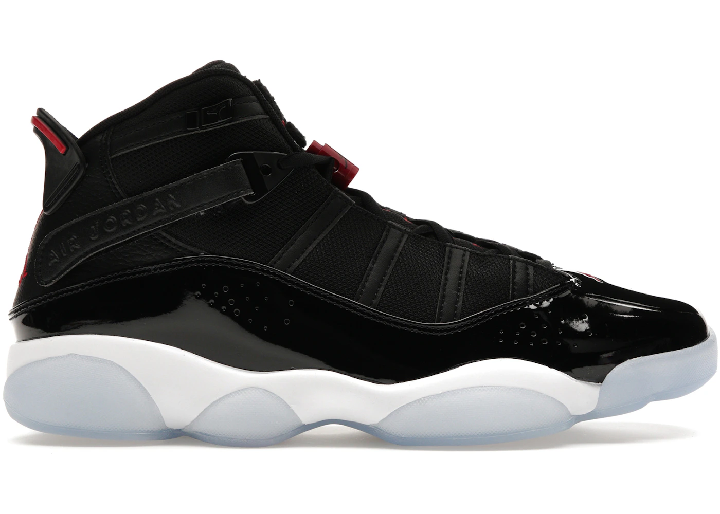 Fire Red Jordan Six Rings Red And Black Jordan Rings Foot Locker