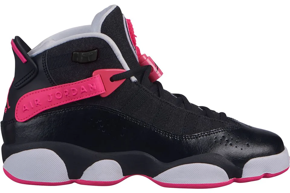 Jordan 6 Rings Black Hyper Pink White GS Kids 323399 061 US