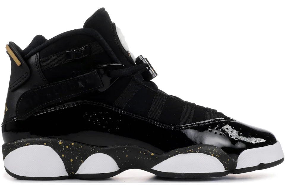 Black and gold six rings best sale