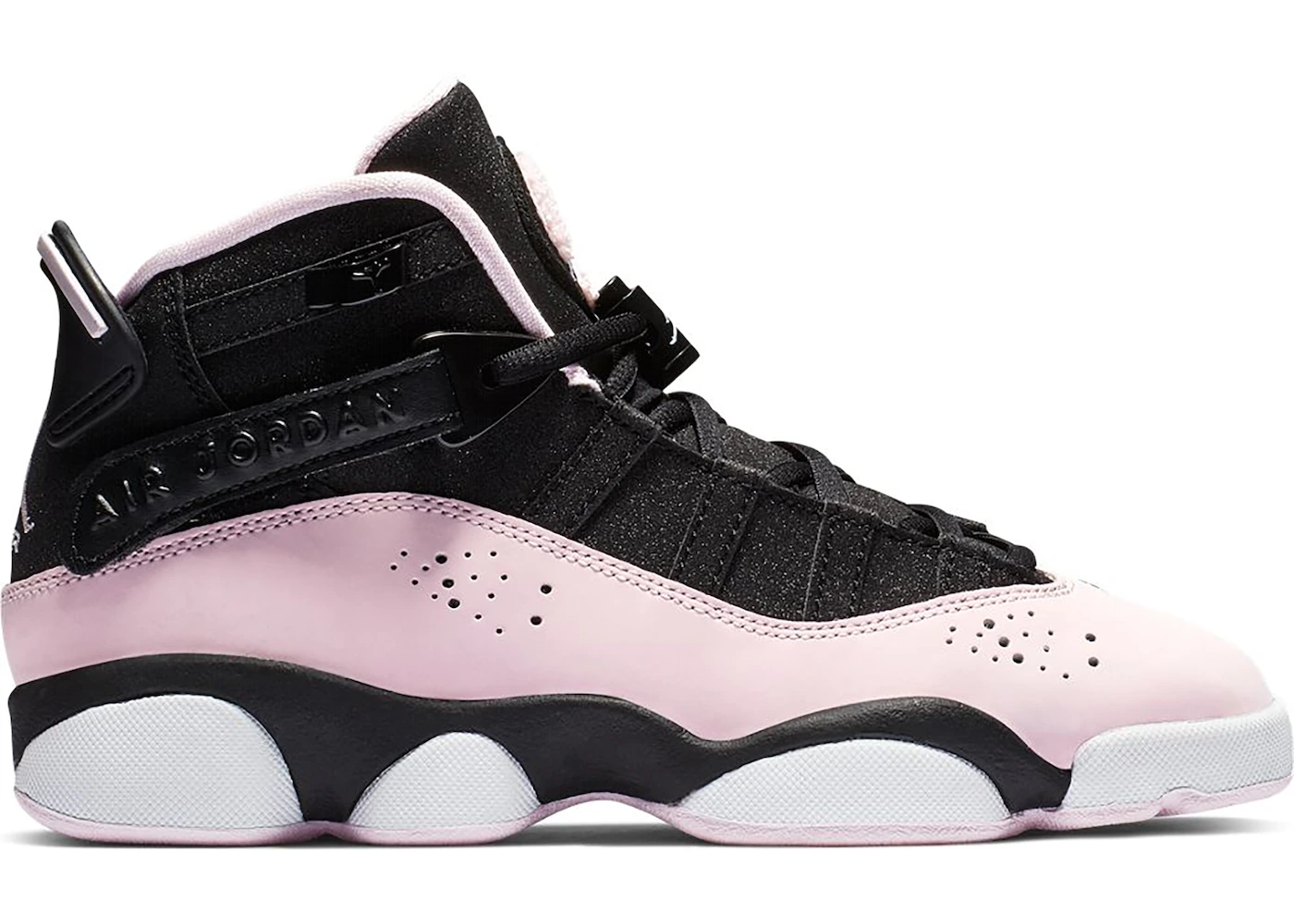 Jordan 6 Rings Black Pink Foam (GS) Kids' - 323399-006 - US