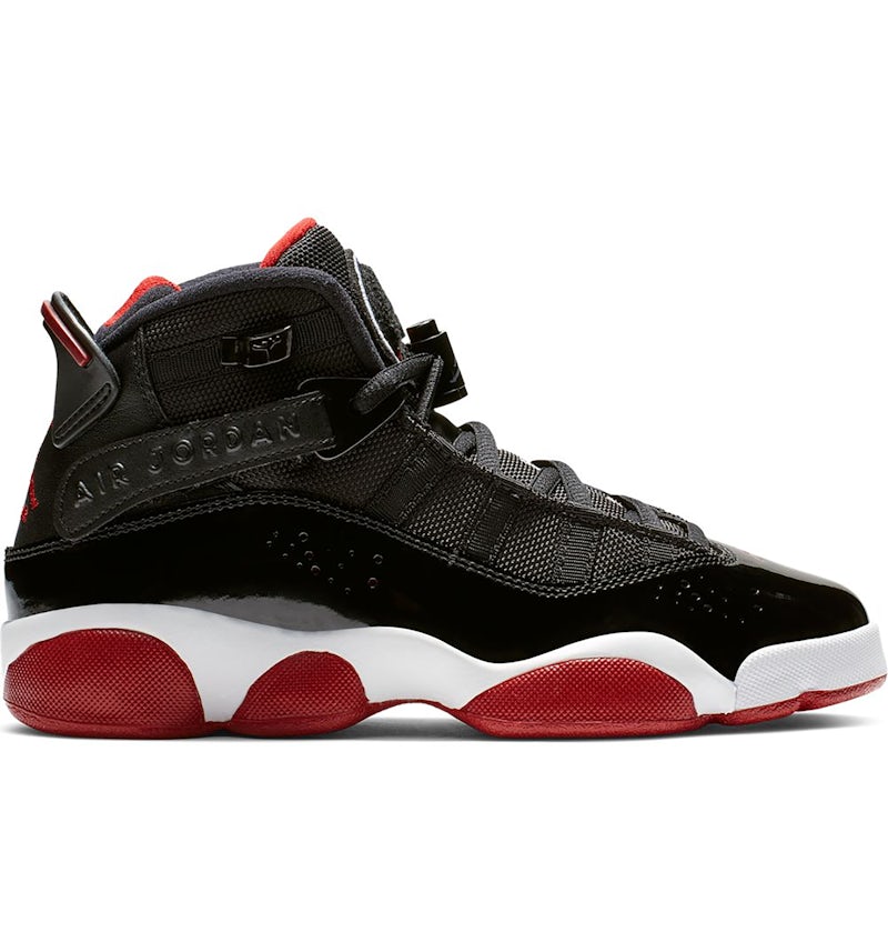 Jordan 6 Rings Black Varsity Red GS 323419 062 US