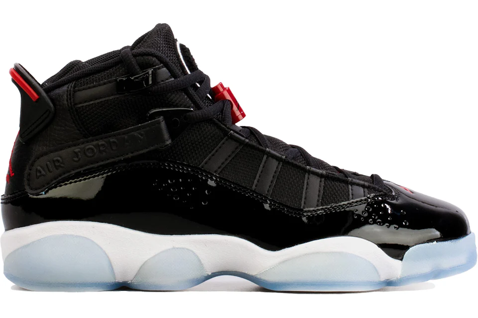 Jordan 6 Rings Black White Gym Red (GS) Kids' - 323419-064 - US