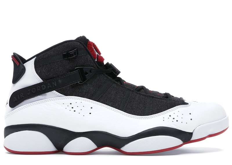 jordan six rings black and red