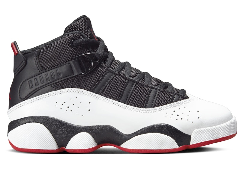 Jordan 6 Rings Black White University Red (PS) - 323432-067 - US
