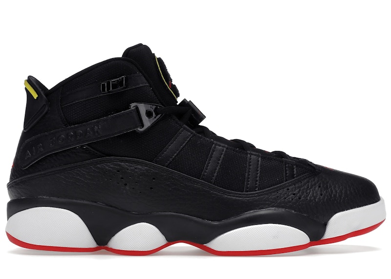 Air jordan 6 rings black store and red