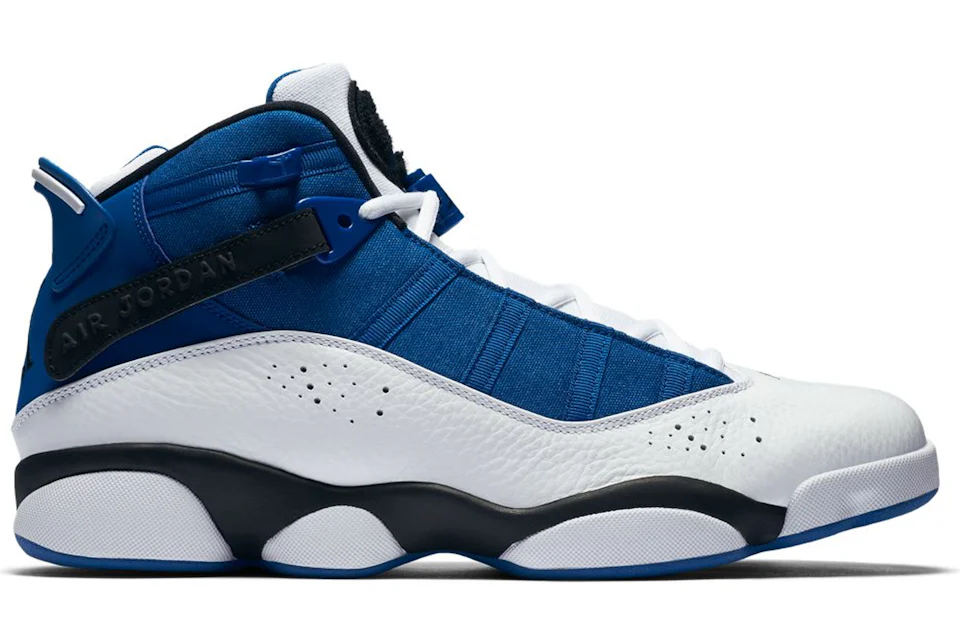 Jordan 6 rings hot sale blue and white
