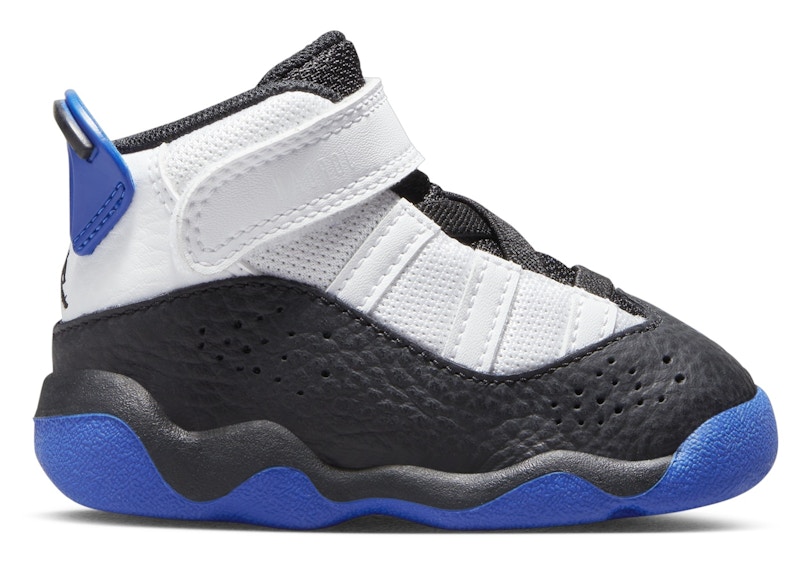 Pre-owned Jordan 6 Rings Sneakers In White/black/game Royal