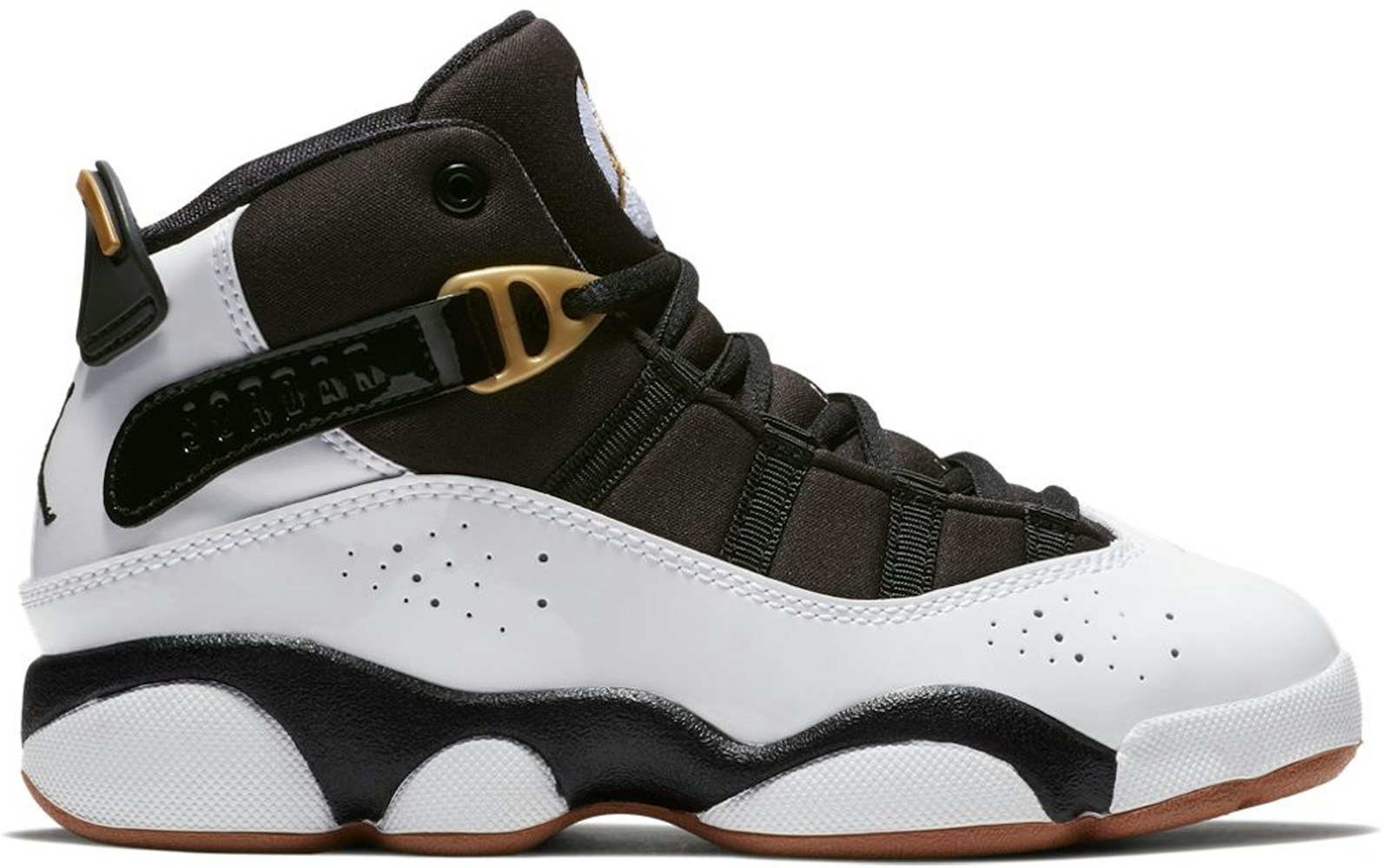 Jordan 6 Rings White Black Metallic Gold (PS) - 323431-100