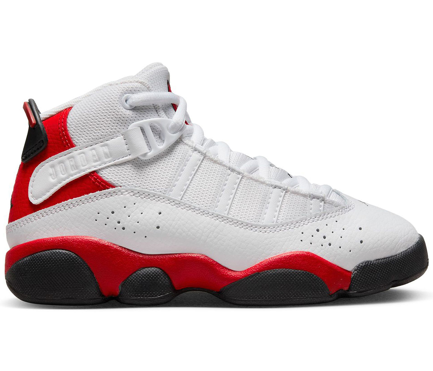 Jordan 6 Rings White Black University Red (PS) キッズ - 323432-126 ...