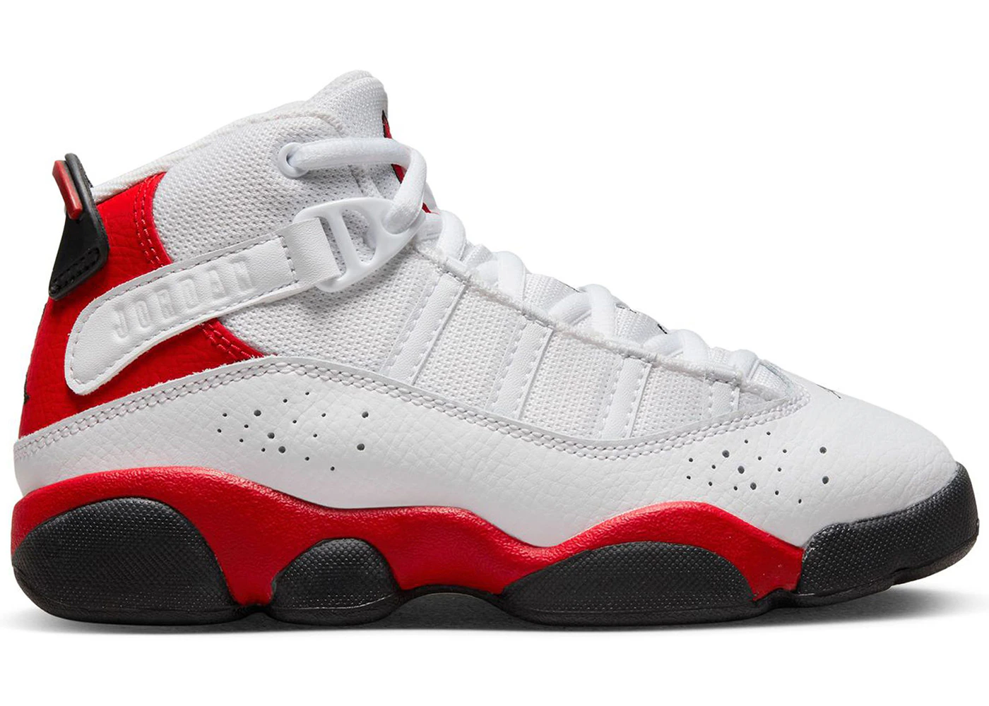 Jordan Rings White Black University Red (PS) 323432-126 US