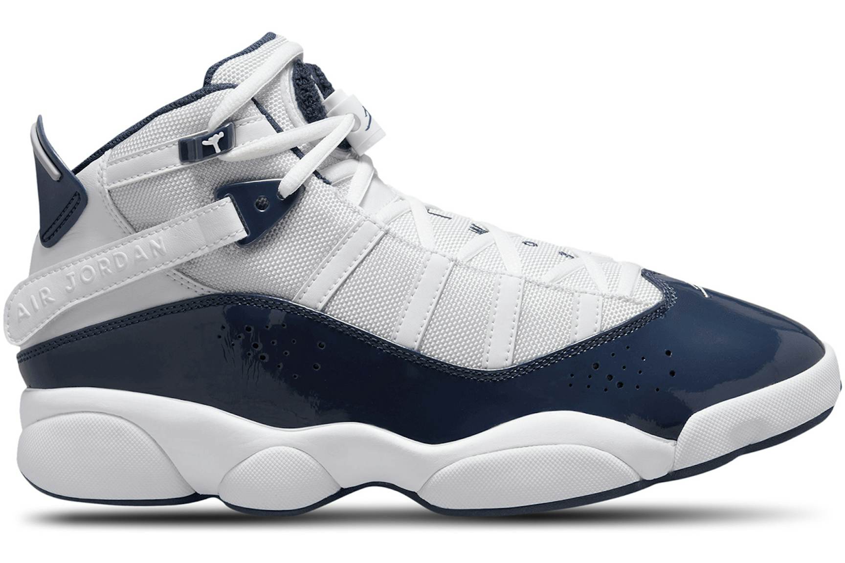Jordan 6 Rings White Midnight Navy Men's - 322992-124 - US