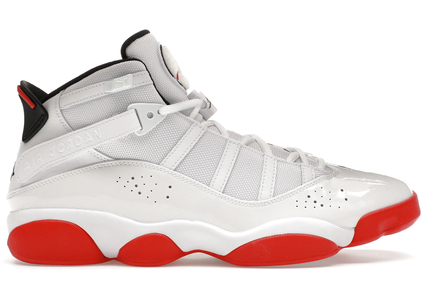 Jordan Rings White University Red Black Men's 322992-160 US