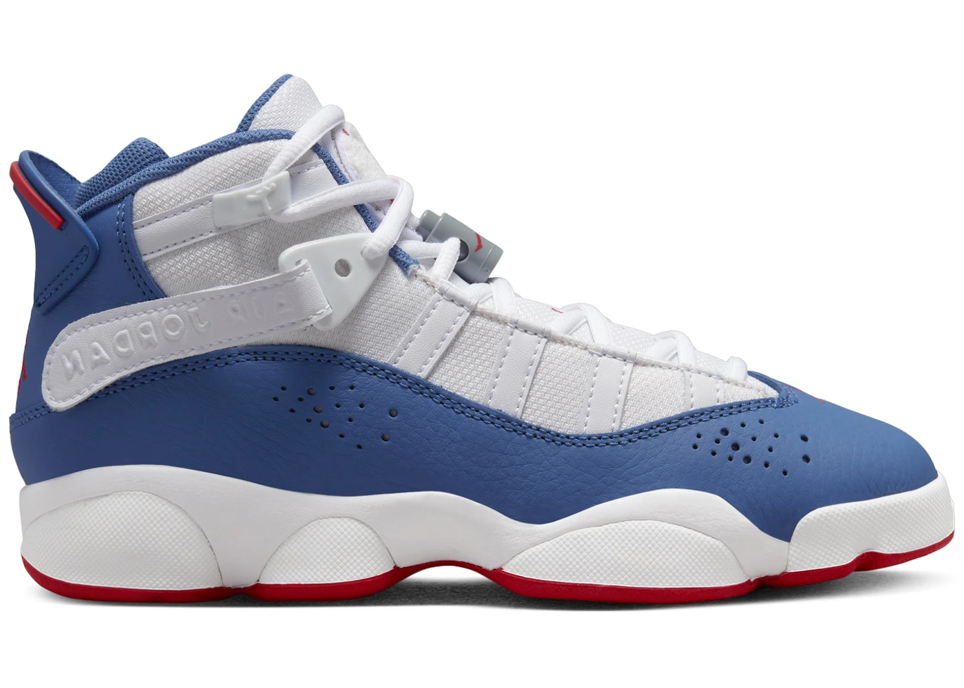Jordan Rings White University Red Light Steel Grey True Blue (GS
