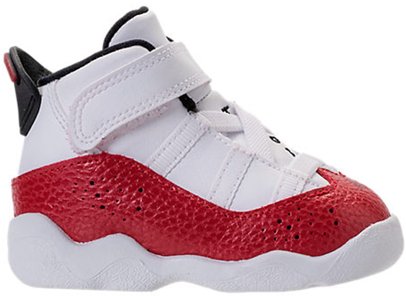 jordan 6 rings white university red