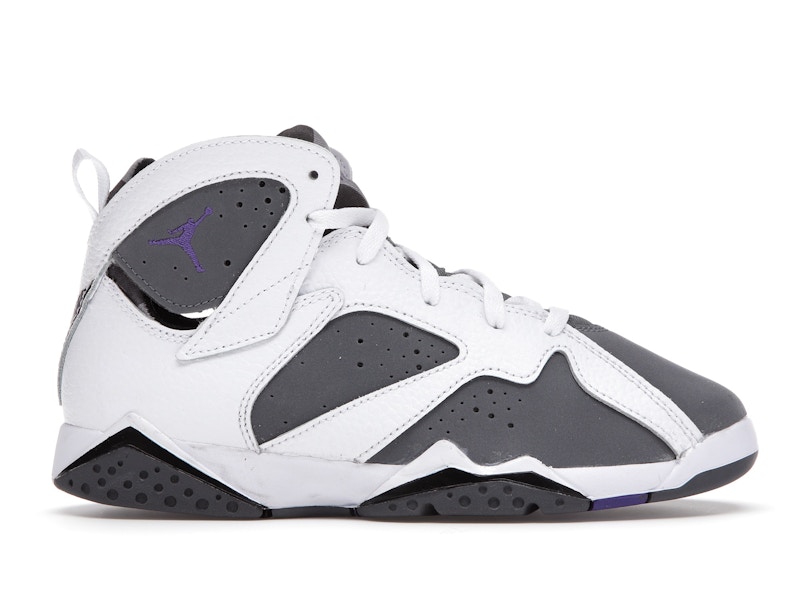 Pre-owned Jordan 7 Retro Flint (2021) Sneakers In White/flint Grey/black