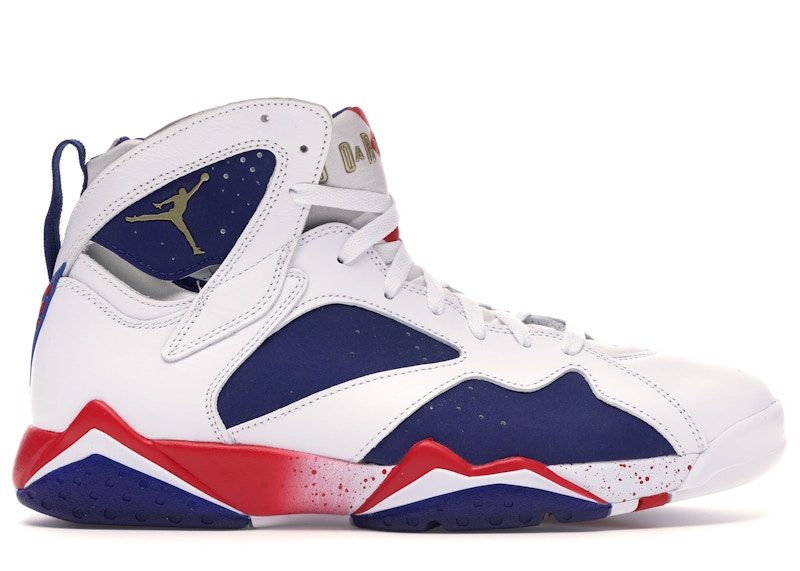 jordan 7s white and red