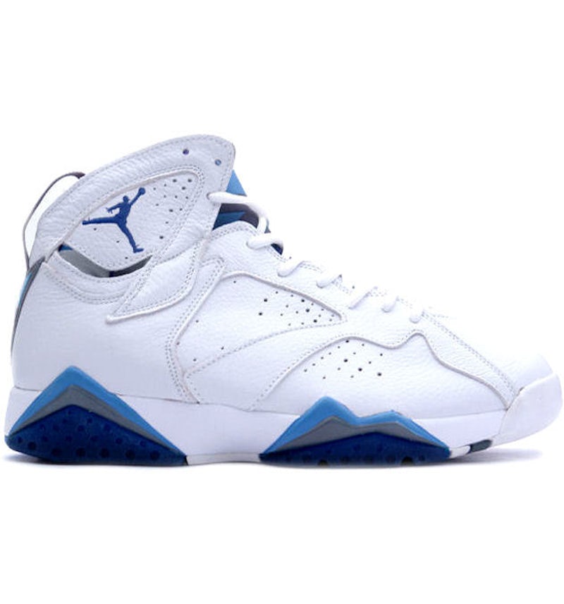 Zapatos Jordan Blanco Con Rojo Y Azul Jordan Retro Azul Francés