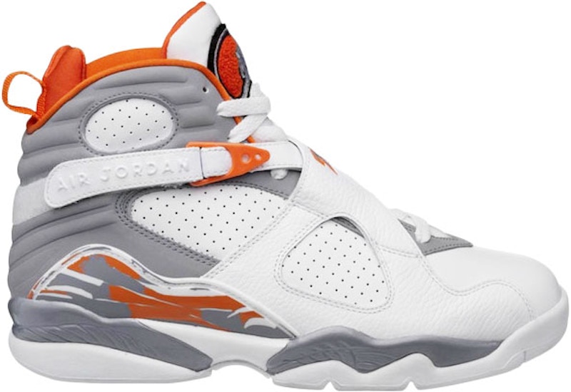 Jordan 8 Retro Orange White GS Kids 305368 102 US