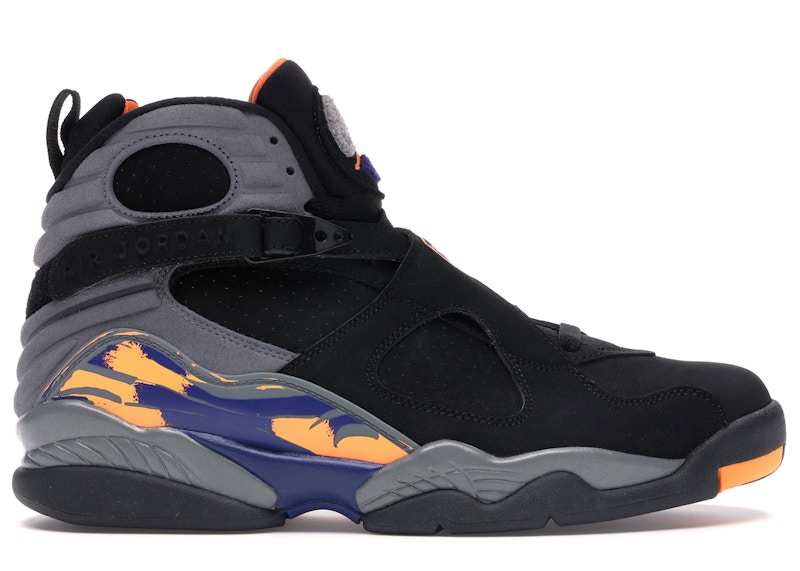 black orange jordan 8