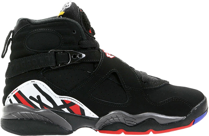 black and red jordan 8s