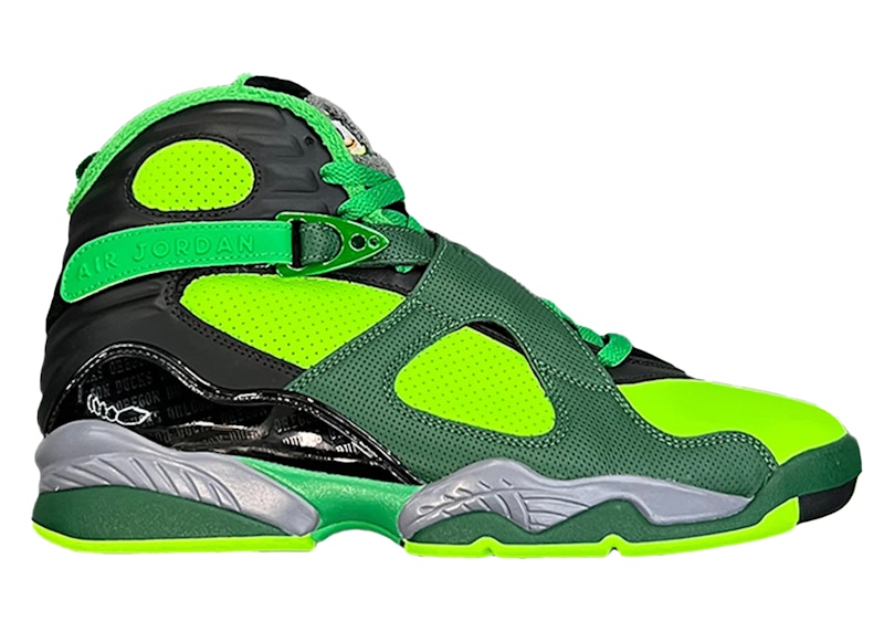 Jordan 8 Retro Universidad de Oregon PE Garganta Verde Hombre 1300136 DSXG US