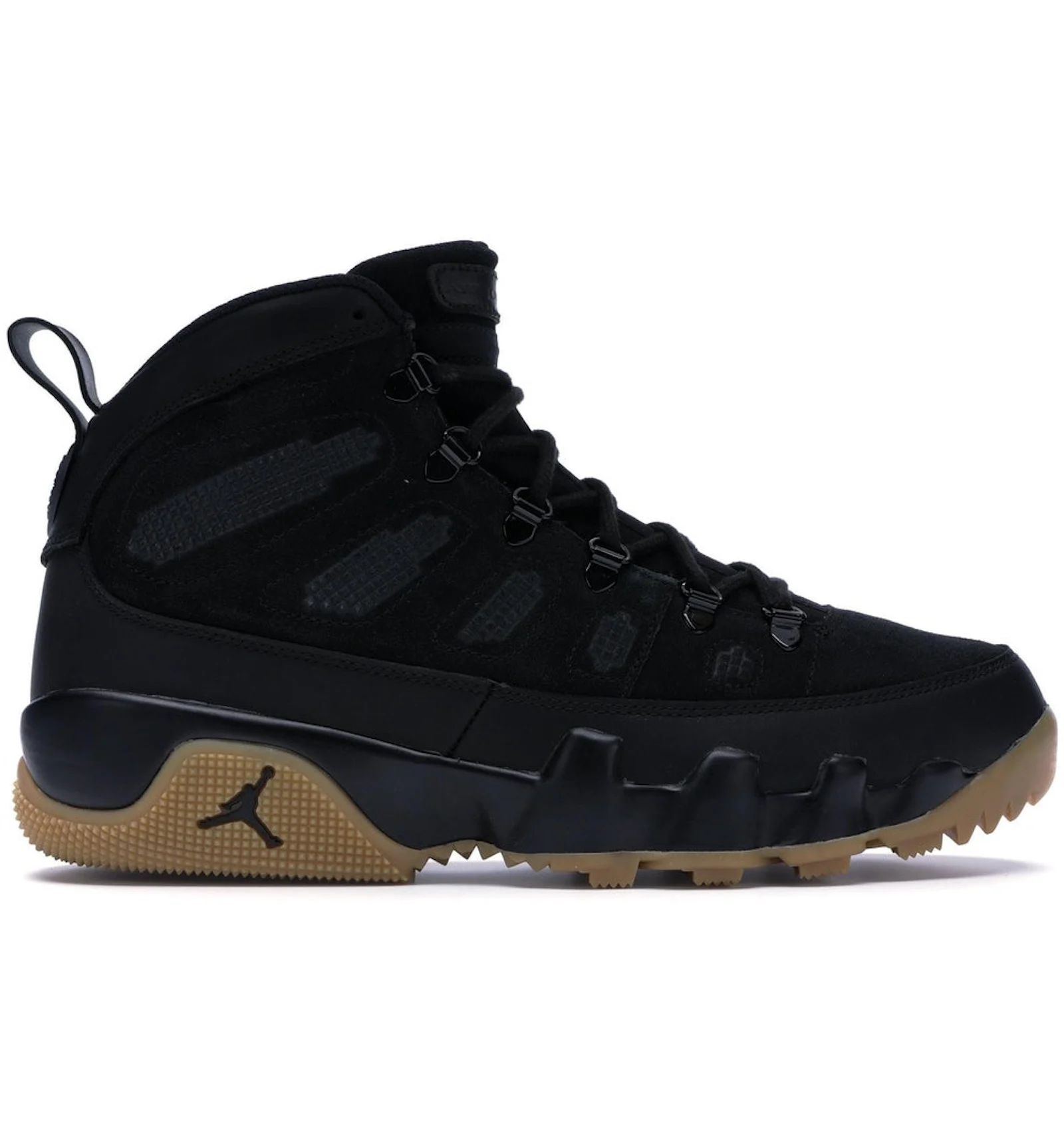 Black jordan nines Clearance