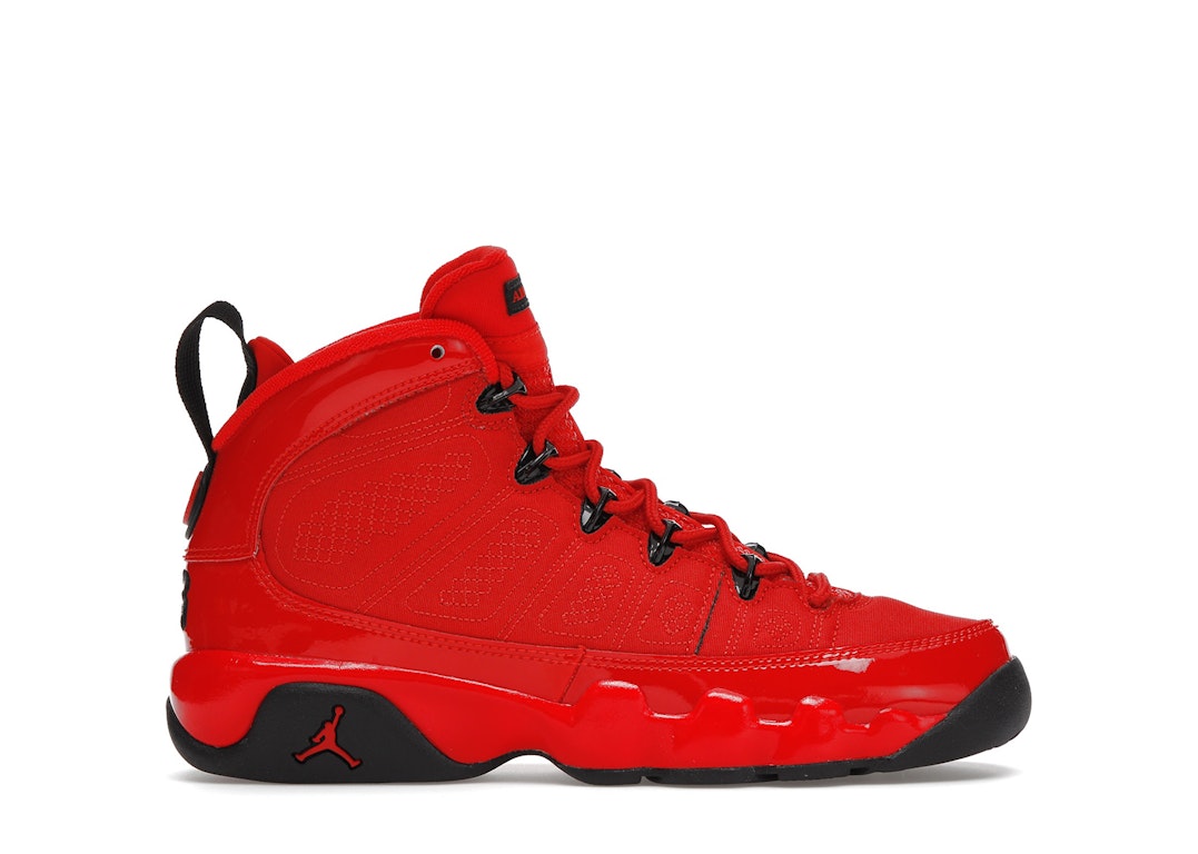 Pre-owned Jordan 9 Retro Chile Red (gs) In Chile Red/black