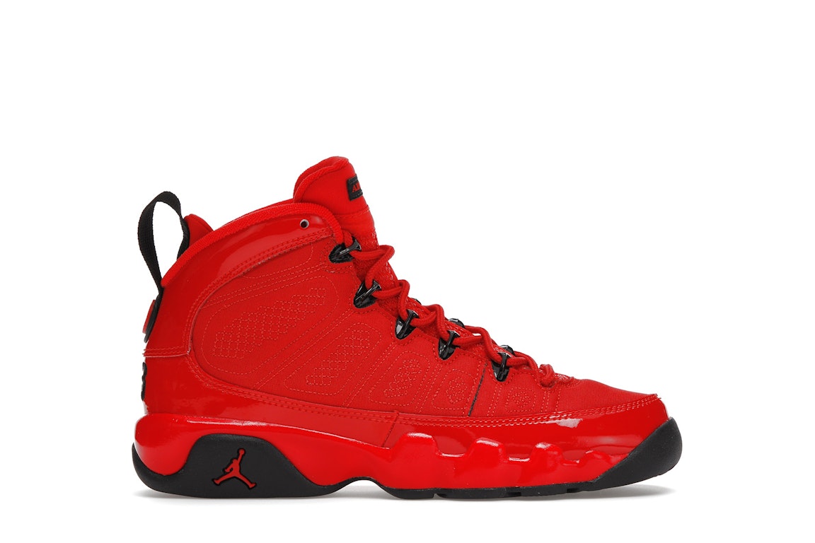 Pre-owned Jordan 9 Retro Chile Red (gs) In Chile Red/black