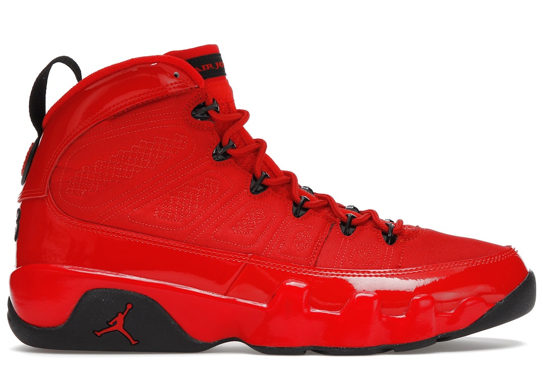 Pre-owned Jordan 9 Retro Chile Red In Chile Red/black