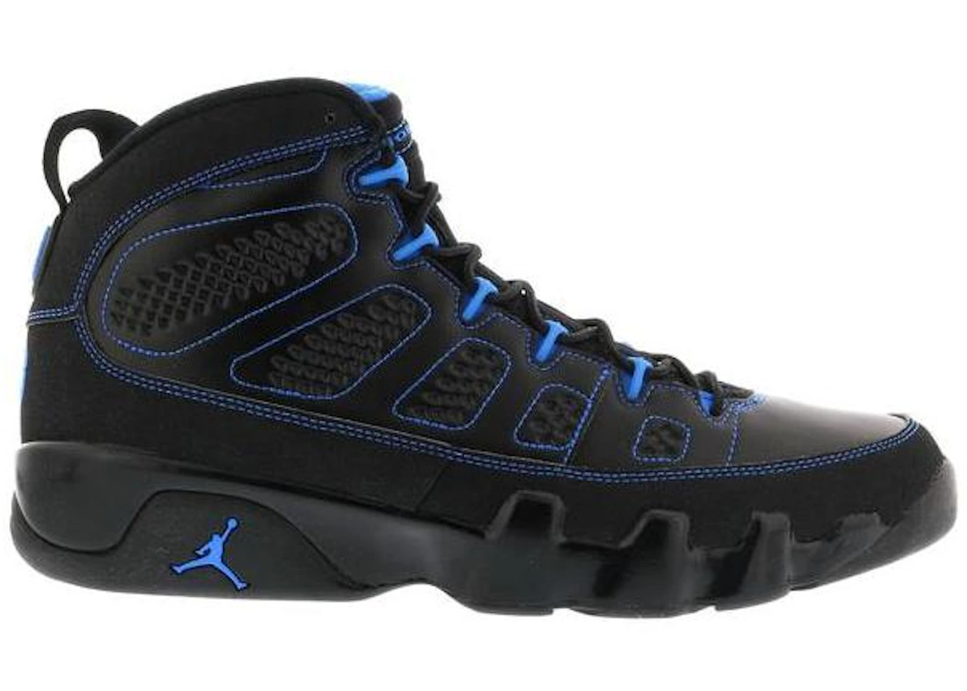 Black jordans with blue bottom Outlet