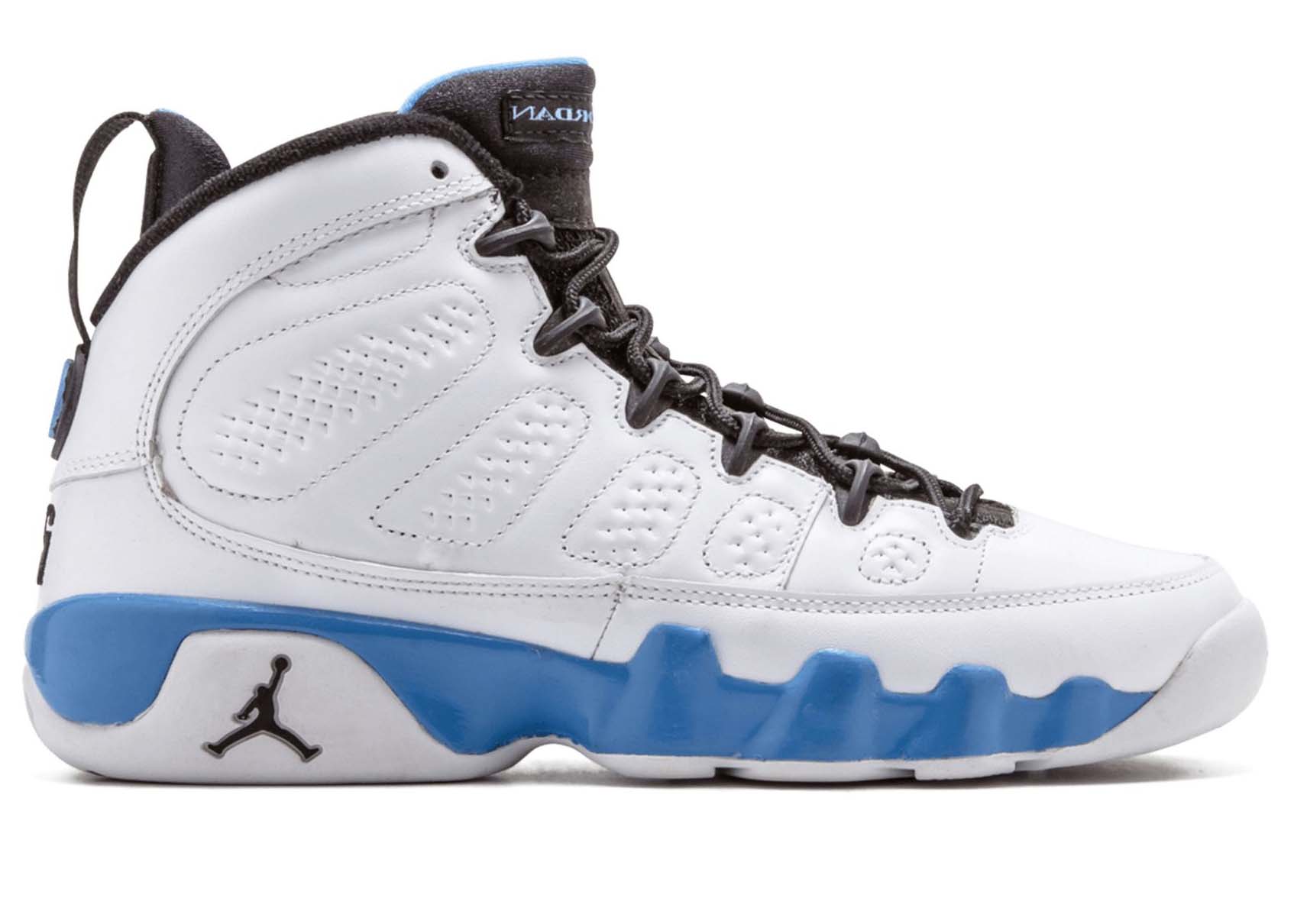 Blue and 2025 white 9s jordans