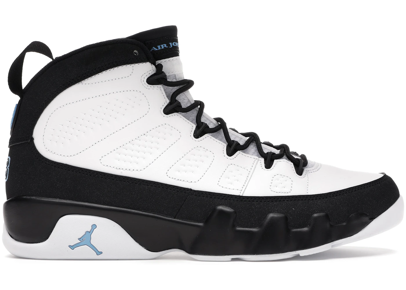White and blue jordan 9s Clearance
