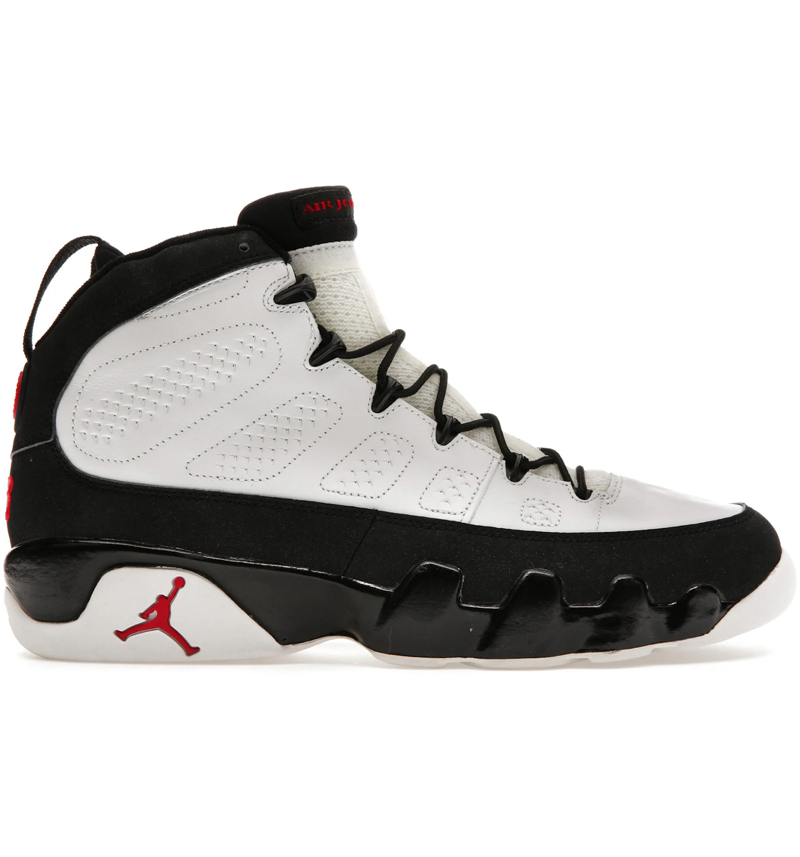 White and black jordan 9 Clearance