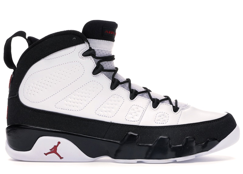 jordan 9s white and black