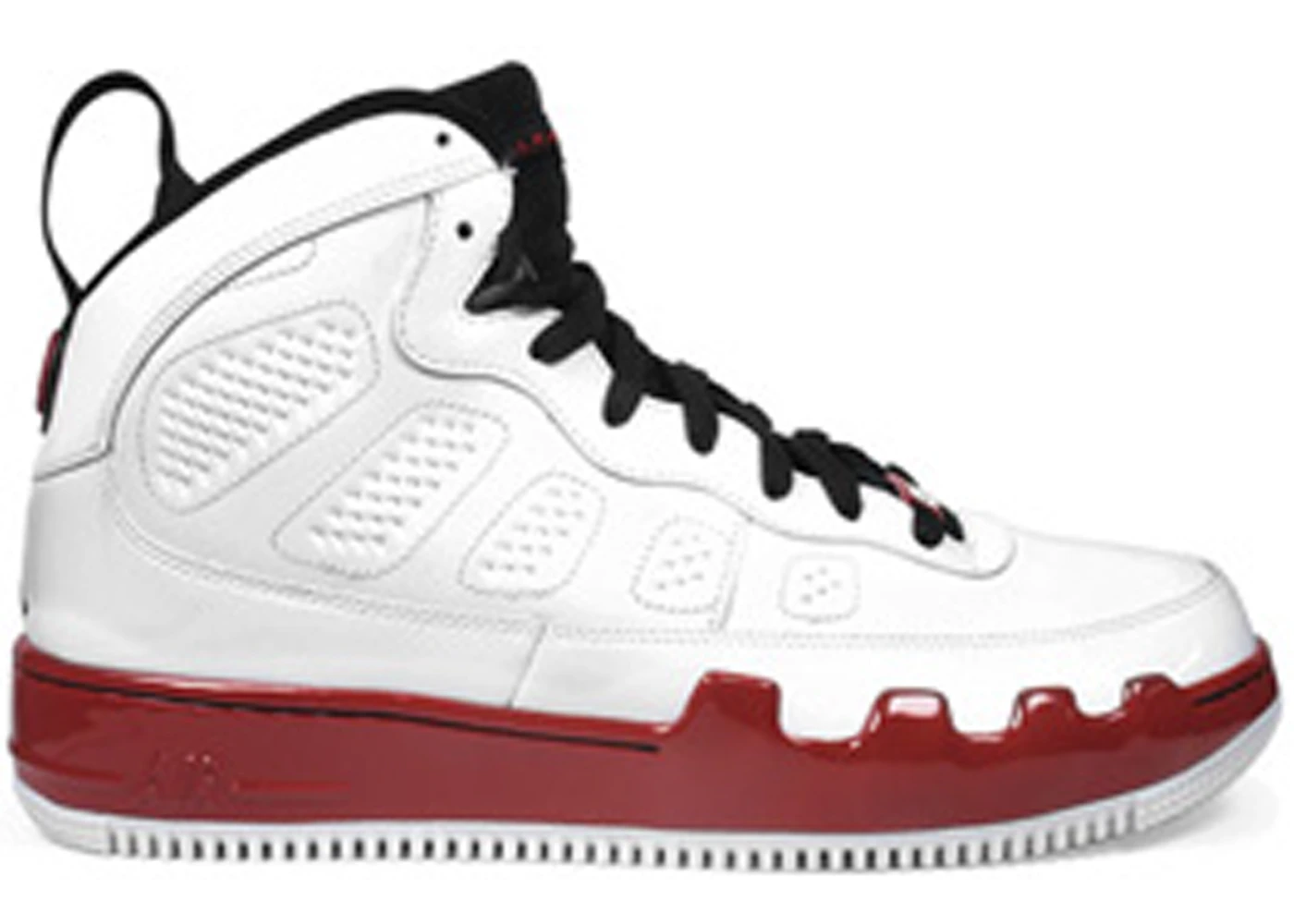 Jordan 9 white and 2025 red
