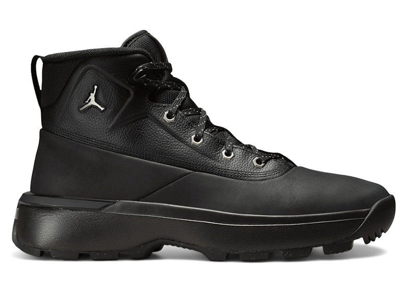 Pre-owned Jordan Men's  City Boot Sneakers In Black/metallic Silver In Multi